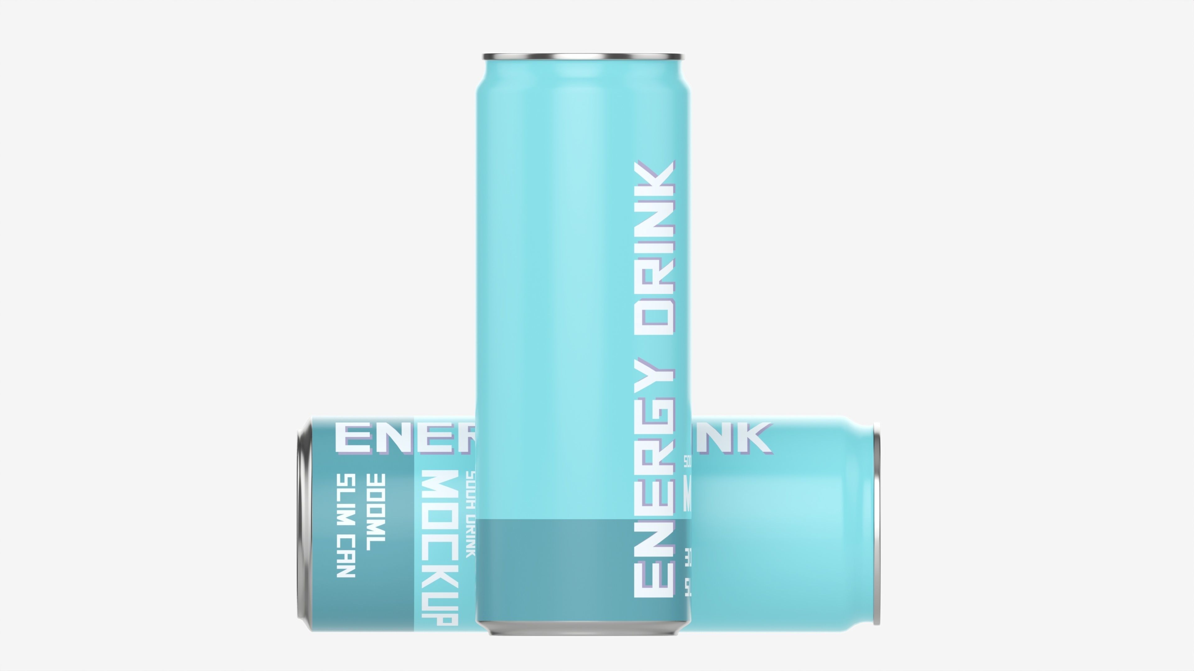 Beverage slim can 300ml 3D model_5