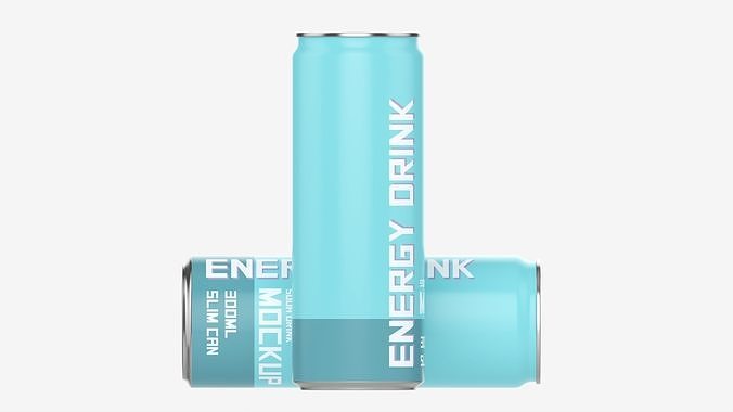 Beverage slim can 300ml 3D model 6