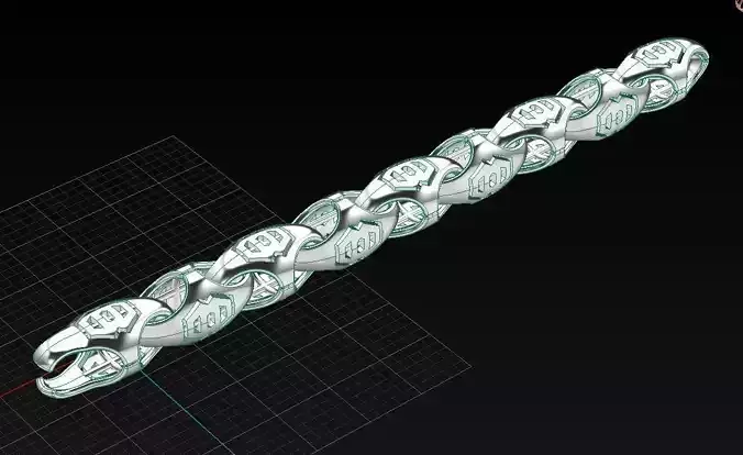 Wristband metal ring with arrow