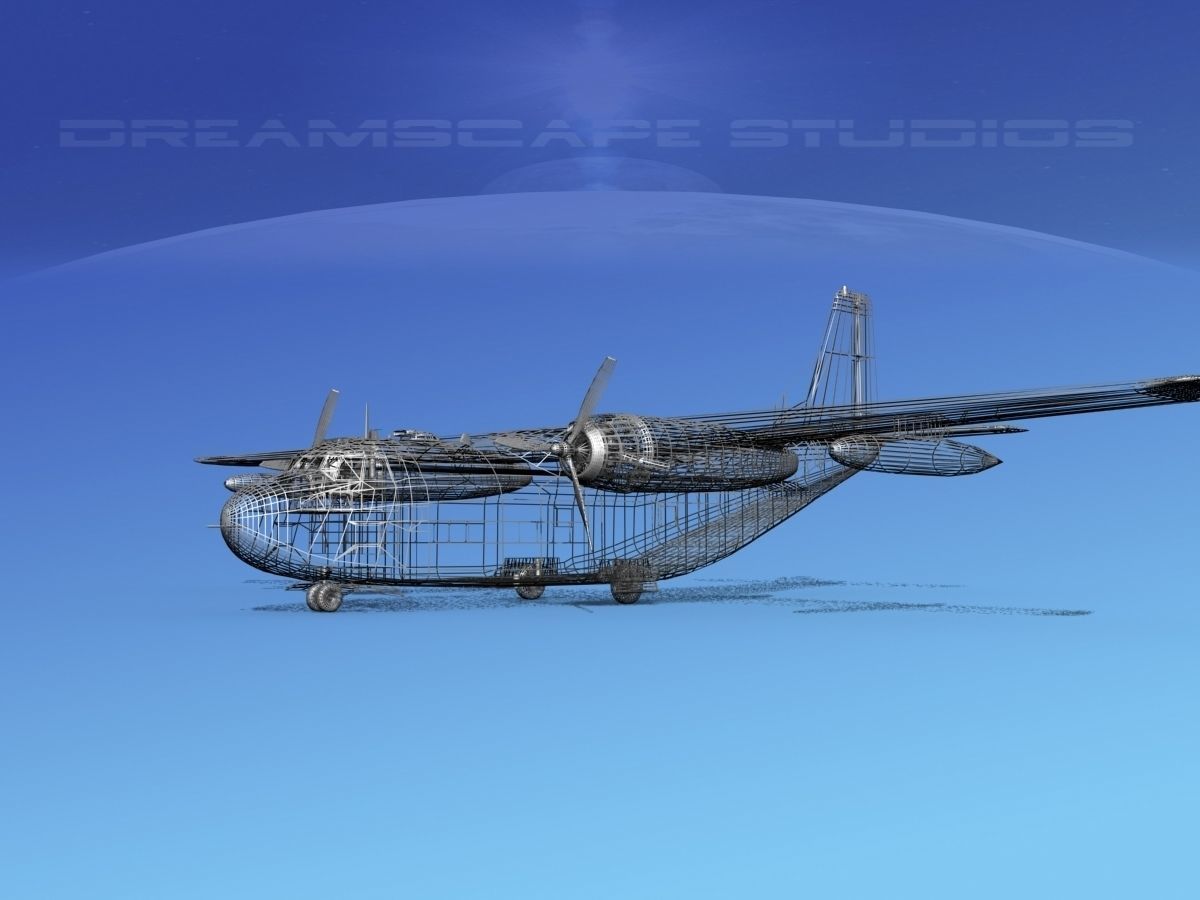 Fairchild C-123B Provider USAF 3 3D model_11