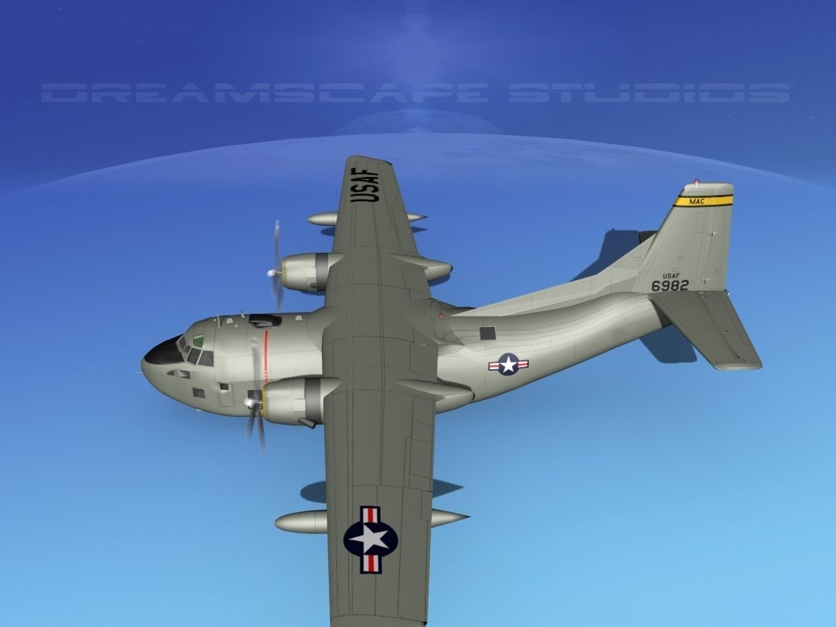 Fairchild C-123B Provider USAF 3 3D model_9