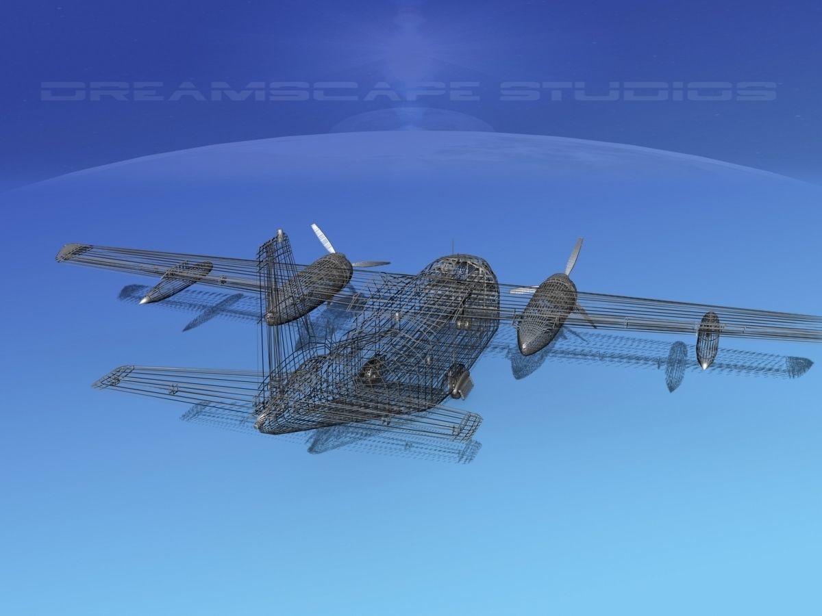 Fairchild C-123B Provider USAF 3 3D model_14