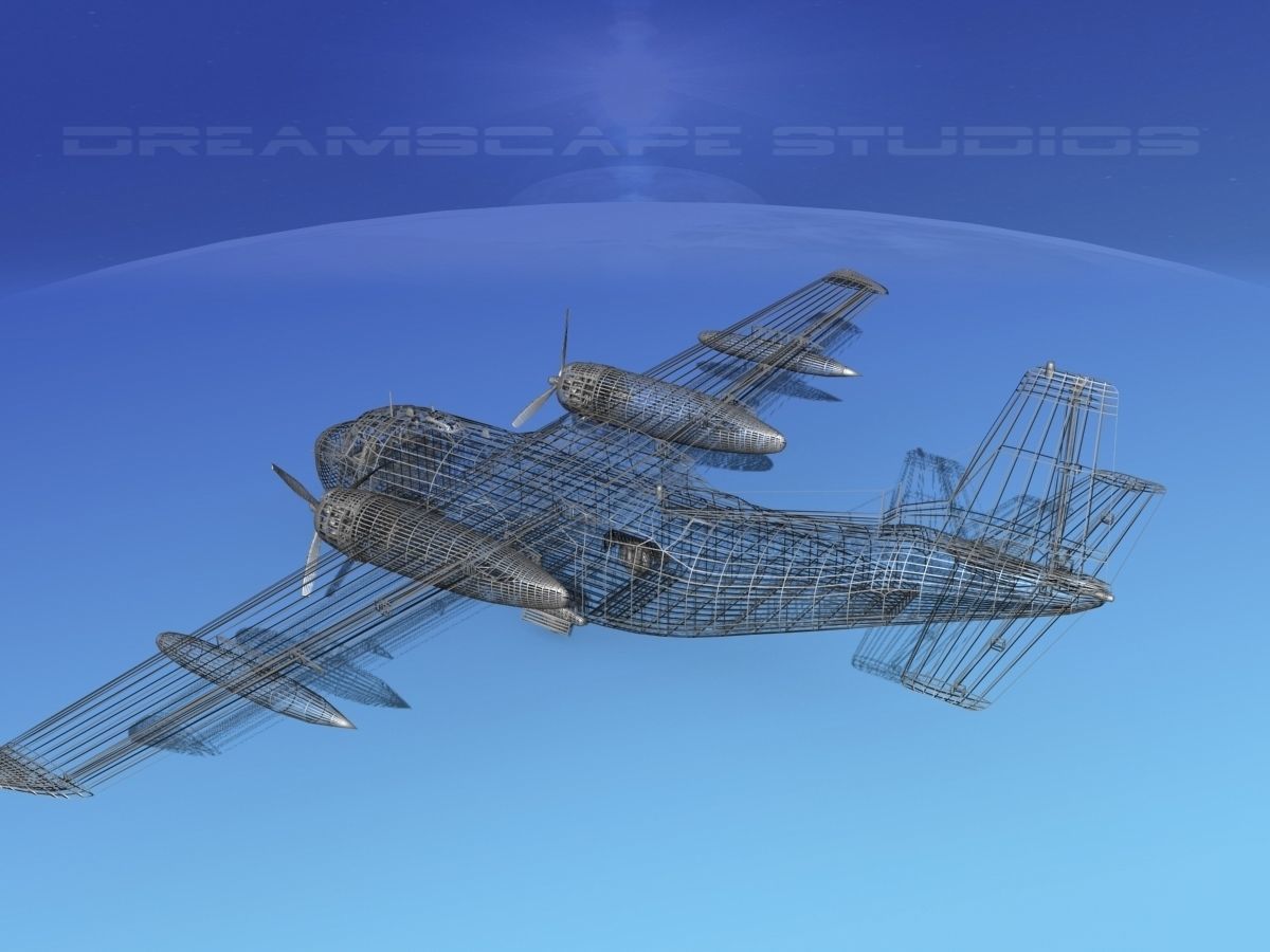 Fairchild C-123B Provider USAF 3 3D model_16