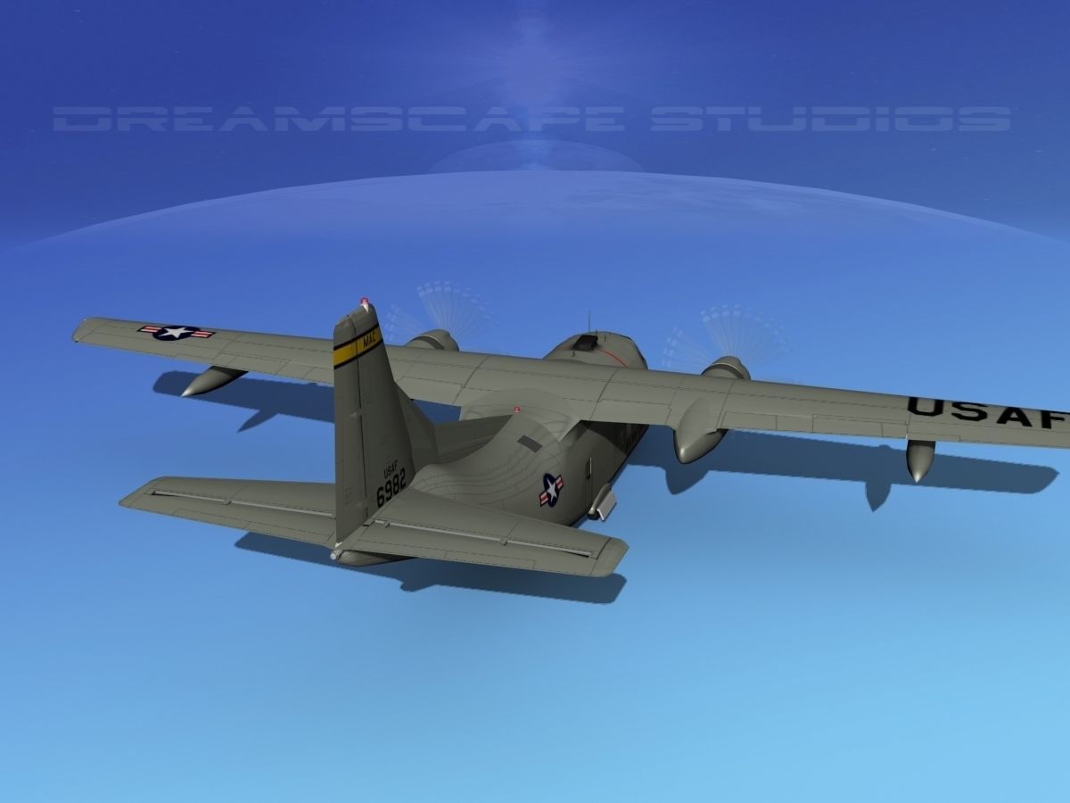 Fairchild C-123B Provider USAF 3 3D model_6