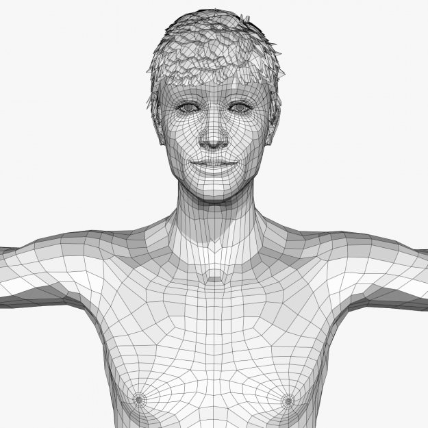 Sexy Young Man A3 Low-poly 3D model_14