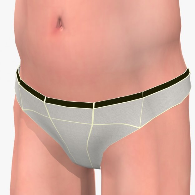 Sexy Young Man A3 Low-poly 3D model_7