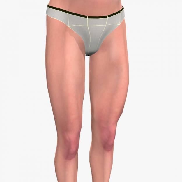 Sexy Young Man A3 Low-poly 3D model_8