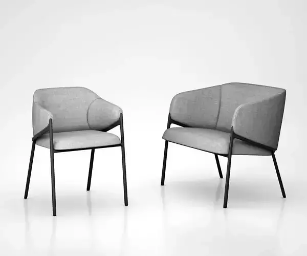 Hammer lounge and dining chairs by Segis 3D model