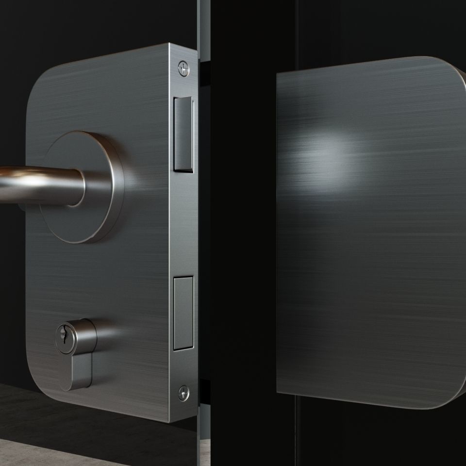 Fittings For Glass Doors 3D model_5