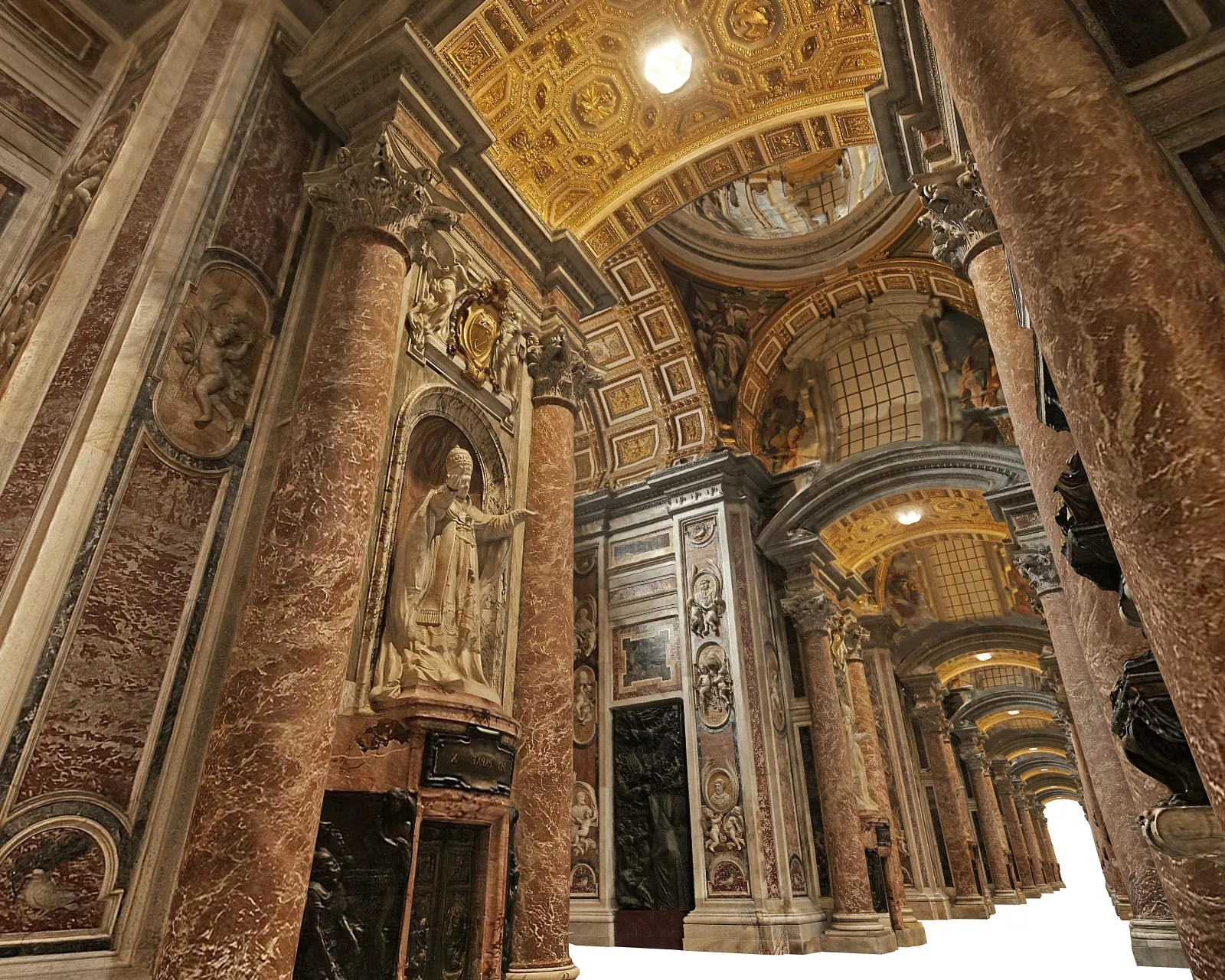 Vatican Basilica di San Pietro 2 Low-poly 3D model
