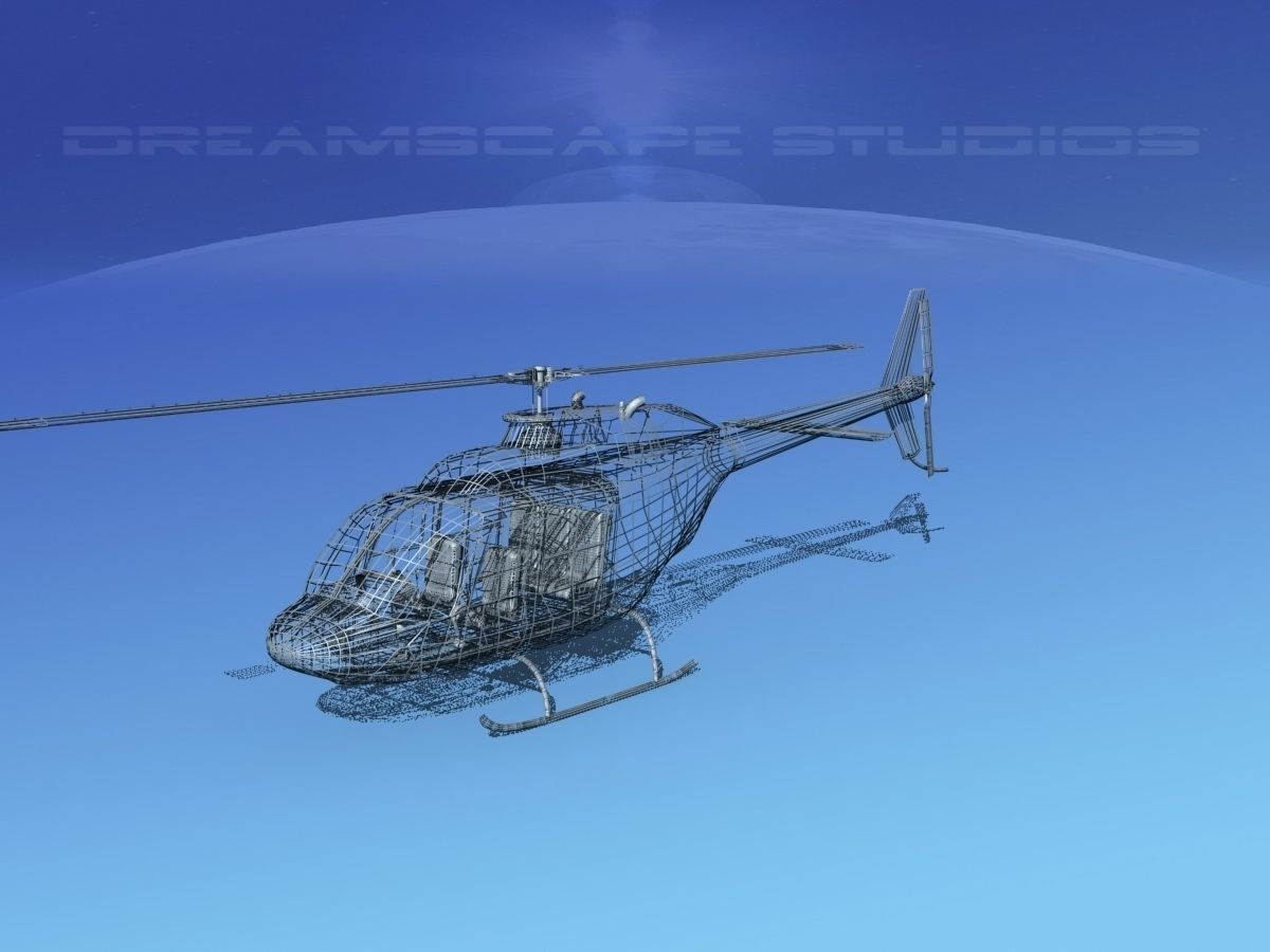 Bell 206 Jet Ranger V22 3D model_22