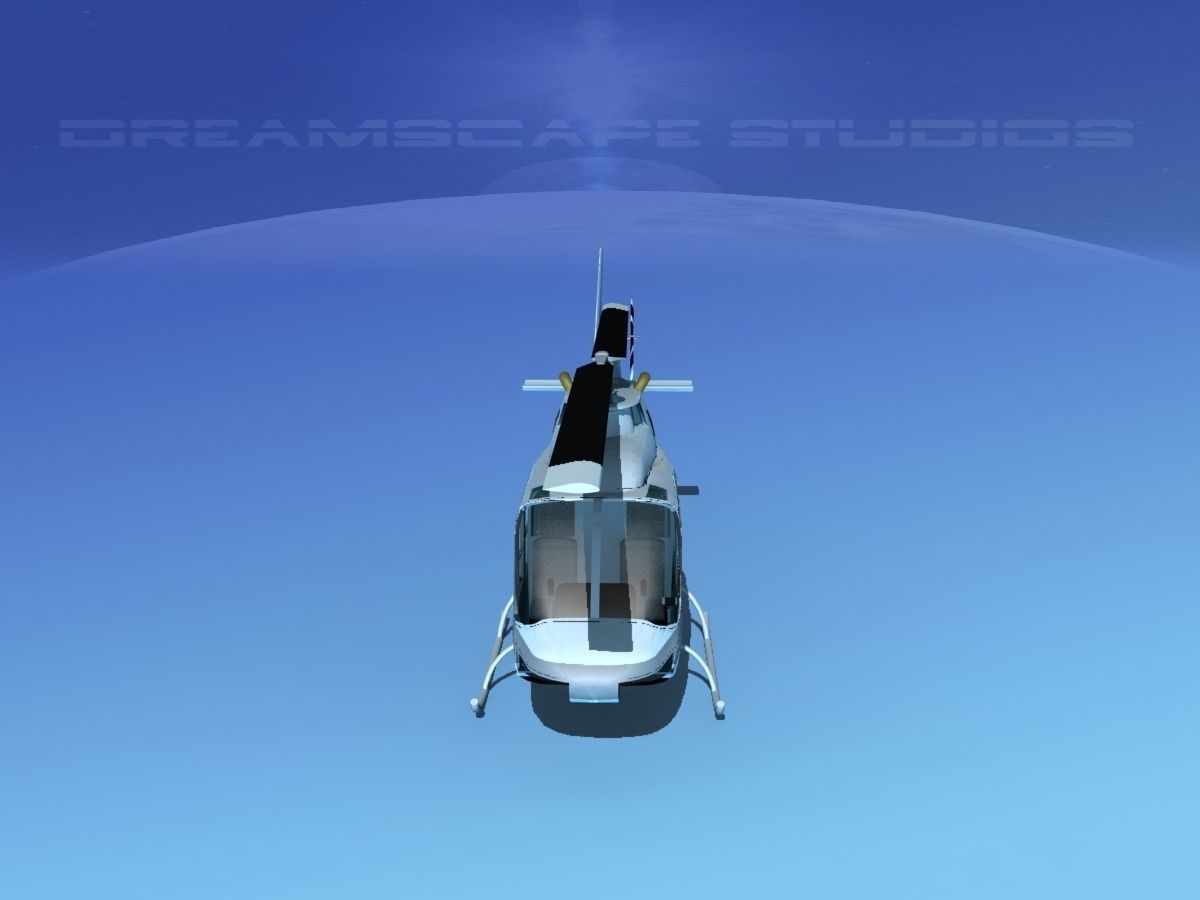 Bell 206 Jet Ranger V22 3D model_9