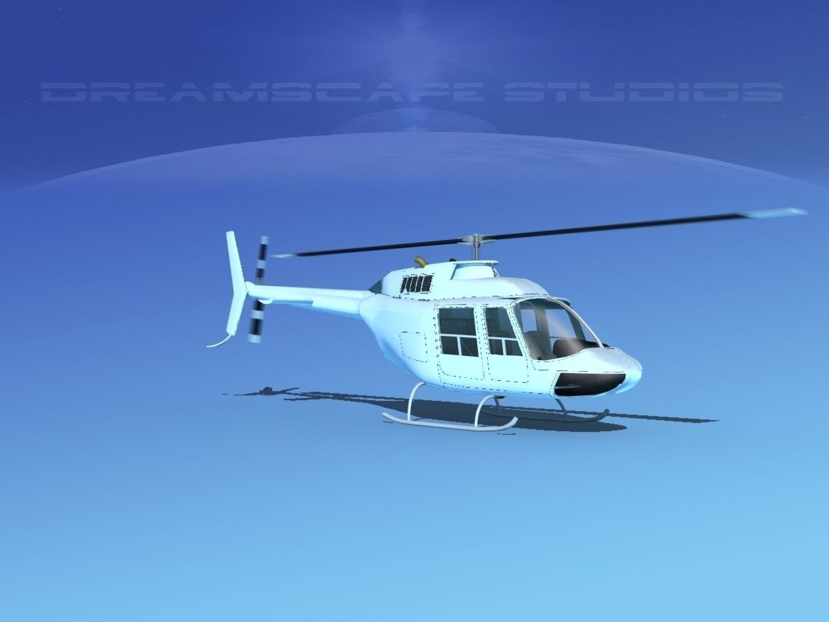 Bell 206 Jet Ranger V22 3D model_13