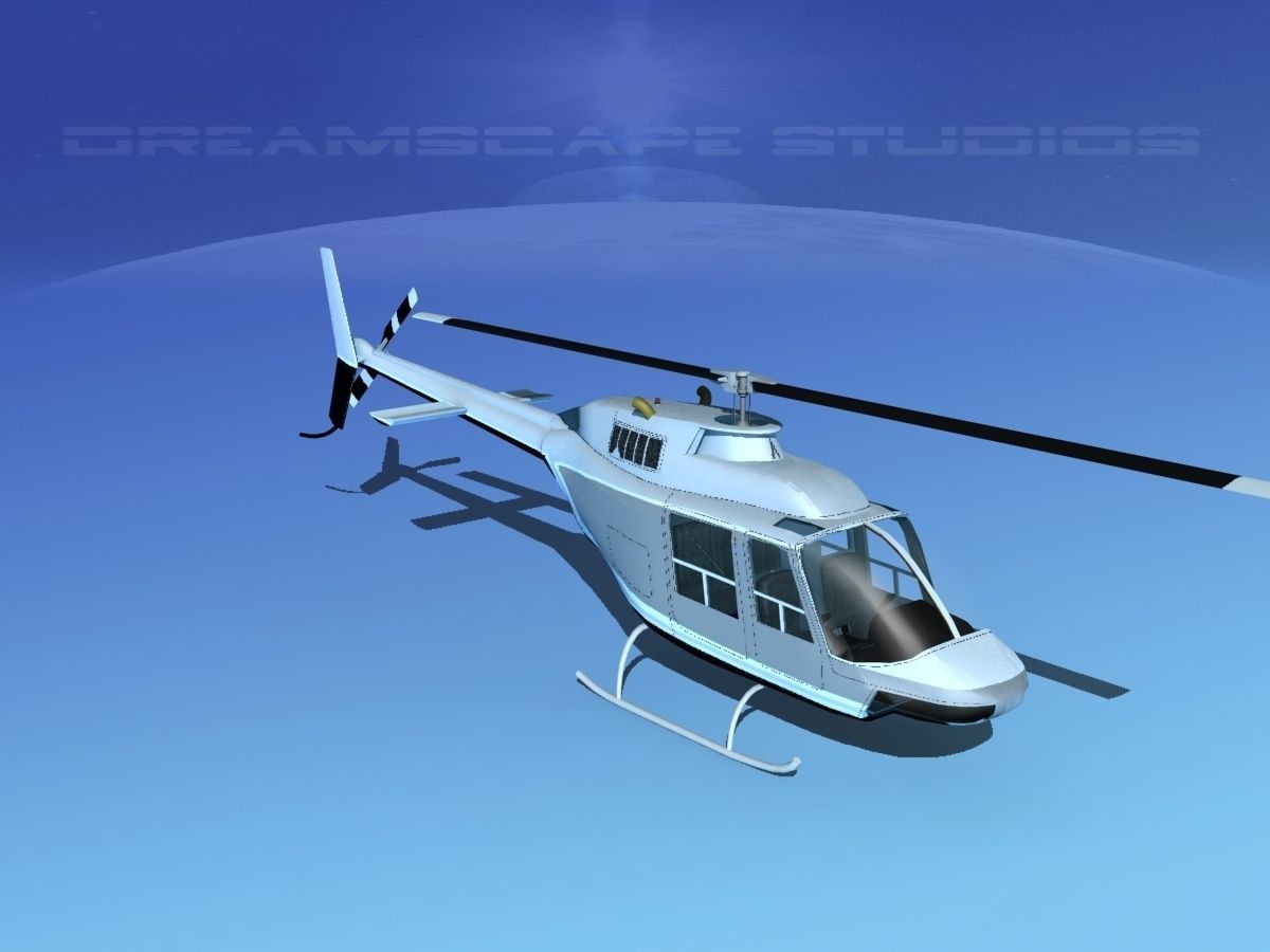 Bell 206 Jet Ranger V22 3D model_10