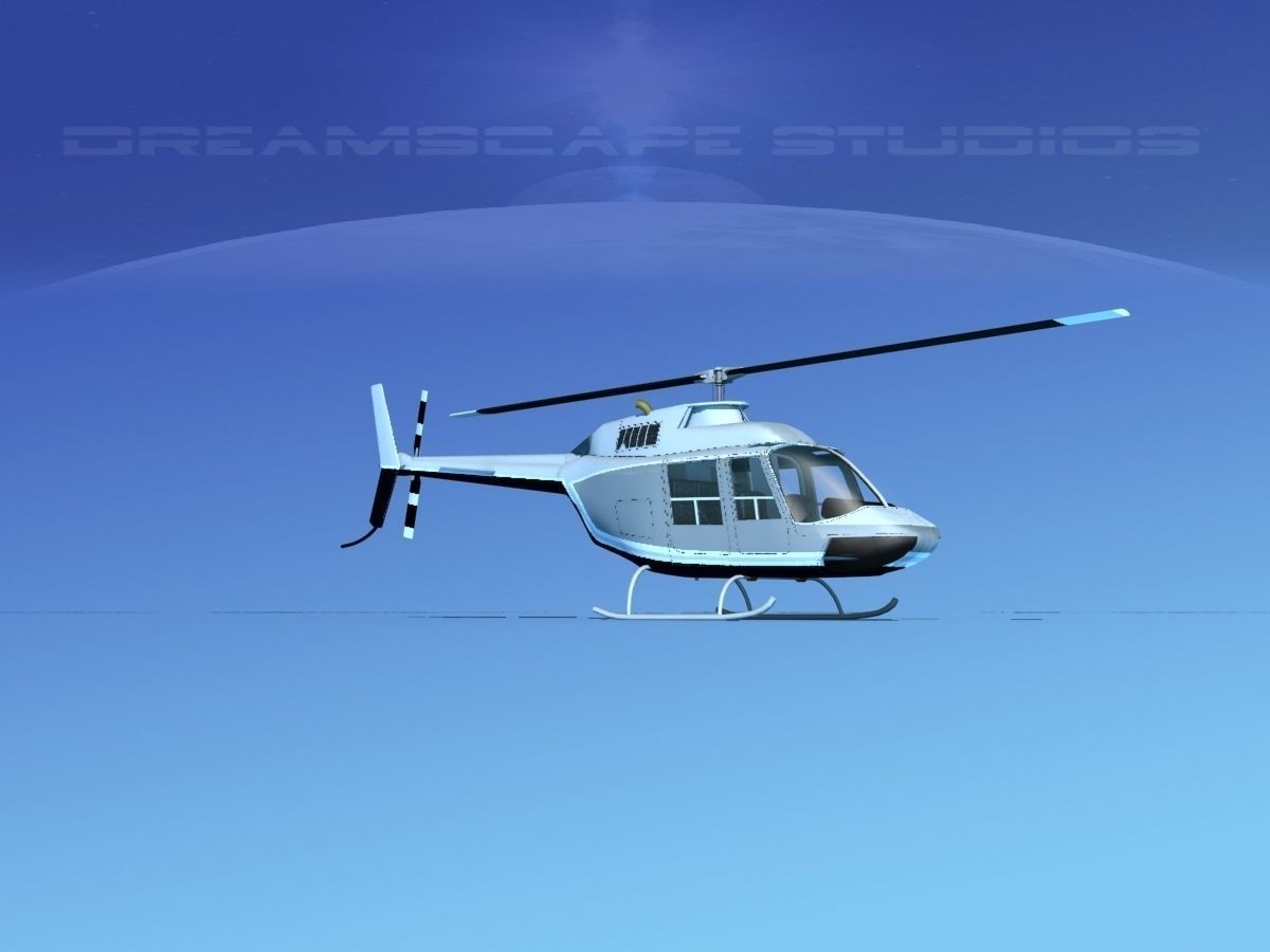 Bell 206 Jet Ranger V22 3D model_1
