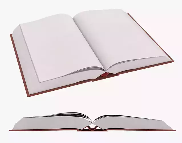 Blank Book 3D model