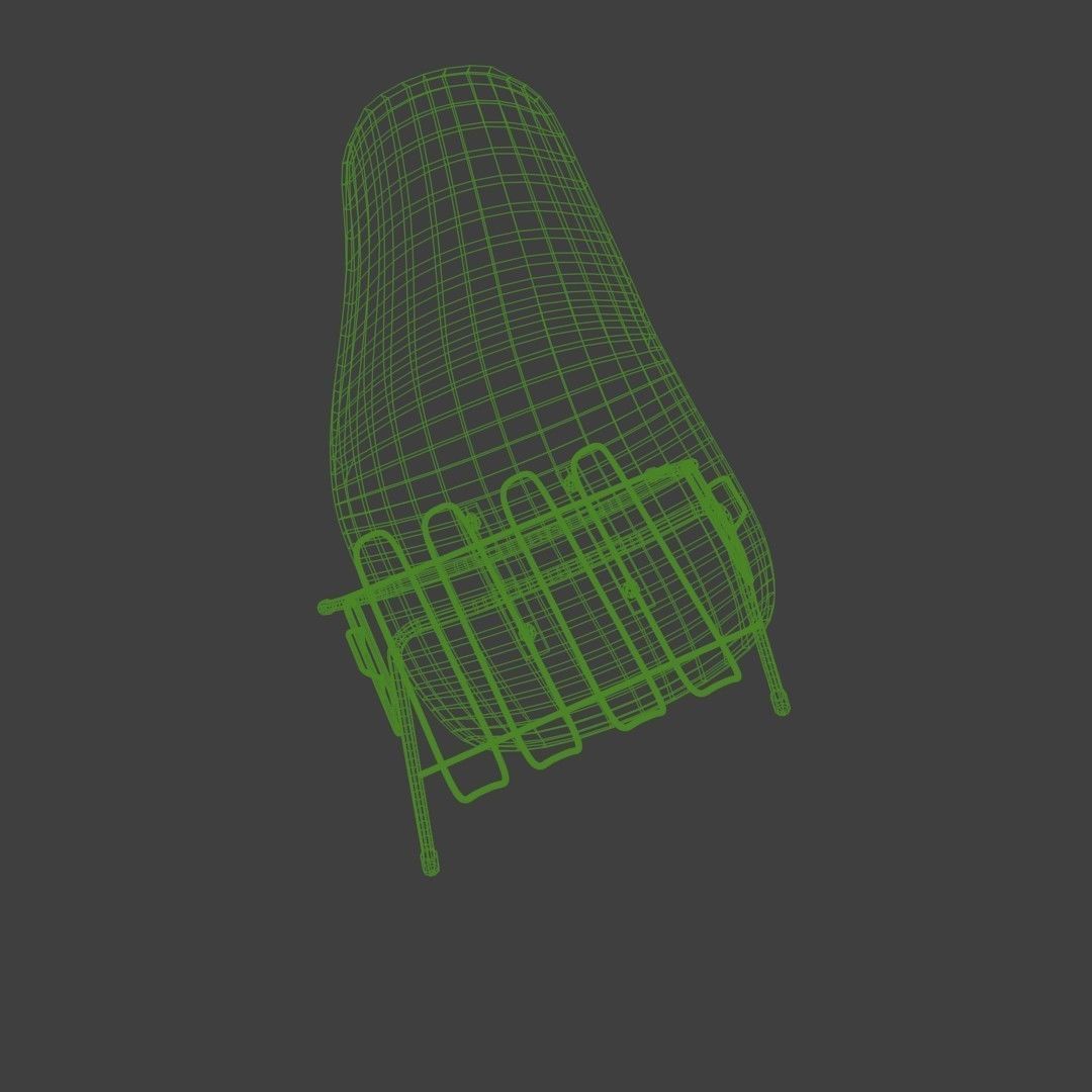Plastic chair with metal suprot 3D model_26