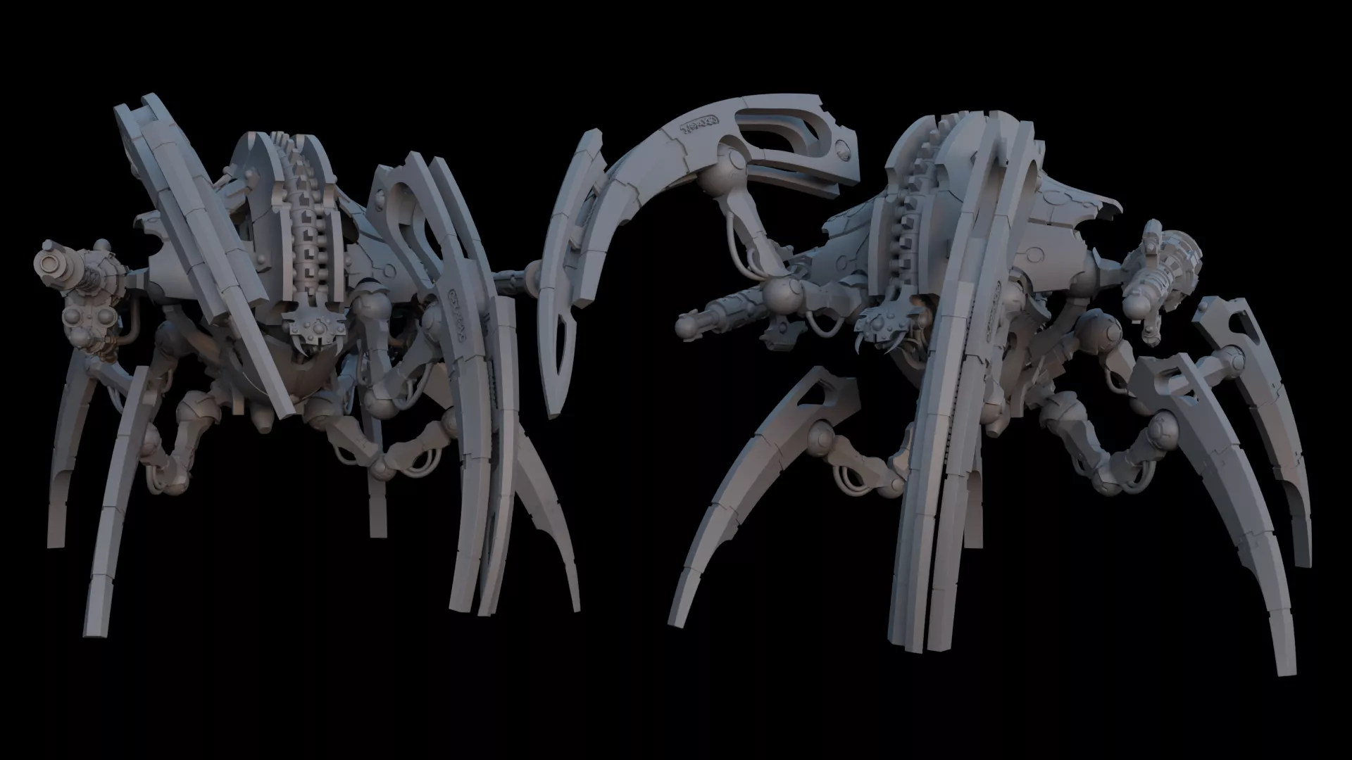 Cyber Lord Space Zombies Heavy Spider Construct 3D print model