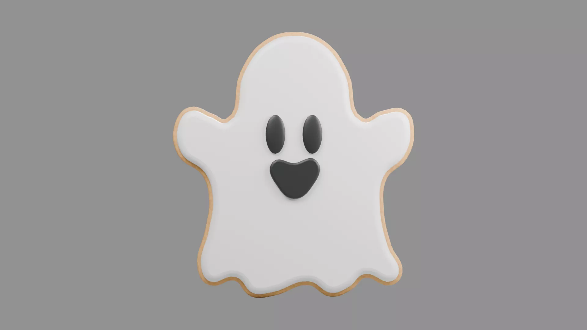 Halloween Sugar Cookie Low-poly 3D model