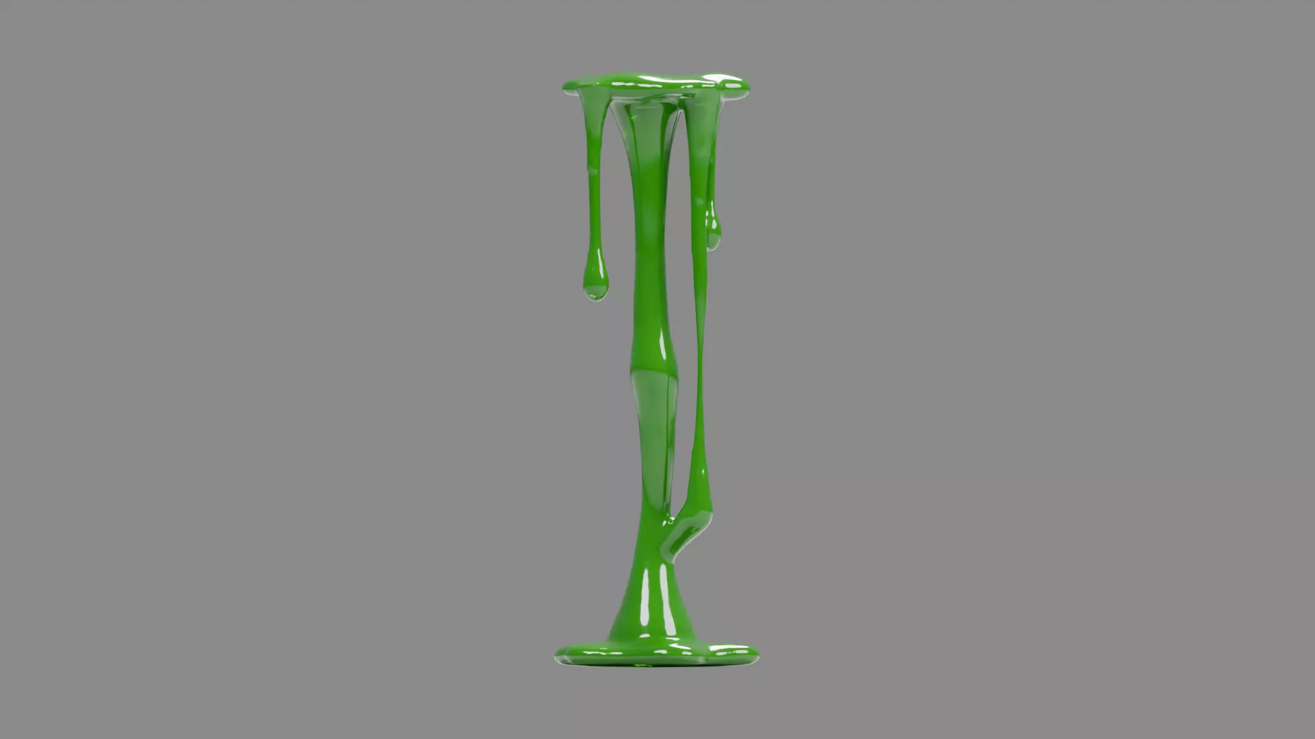 Green Slime Low-poly 3D model