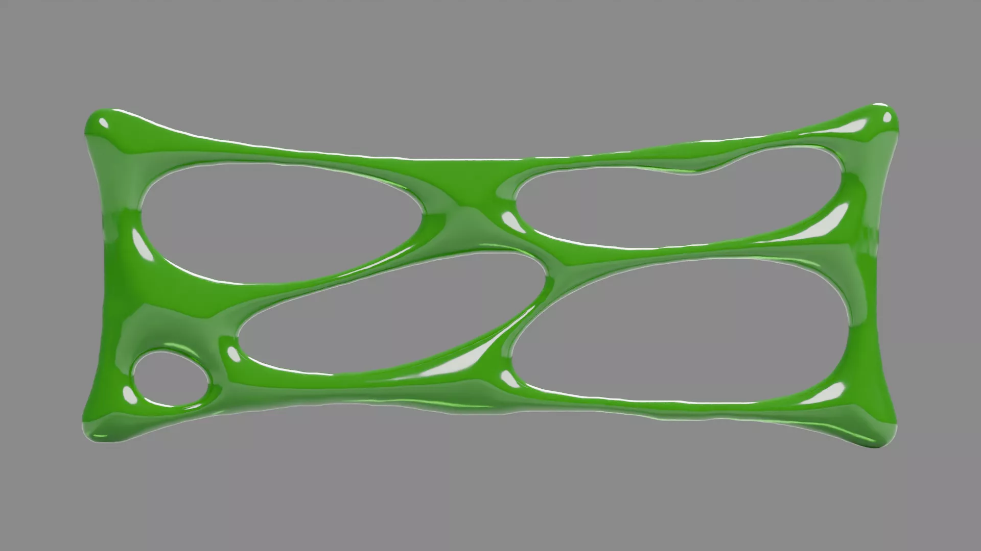 Green Slime Low-poly 3D model