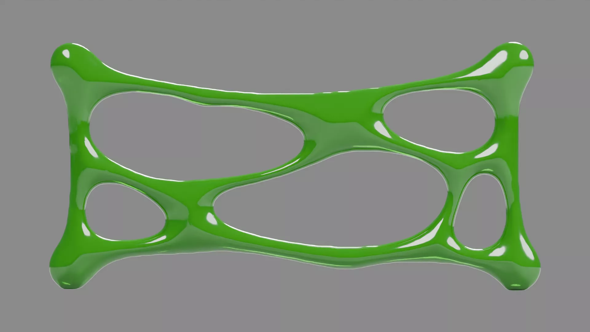 Green Slime Low-poly 3D model