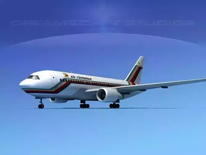 Boeing 767-200ER Air Zimbabwe 3D model