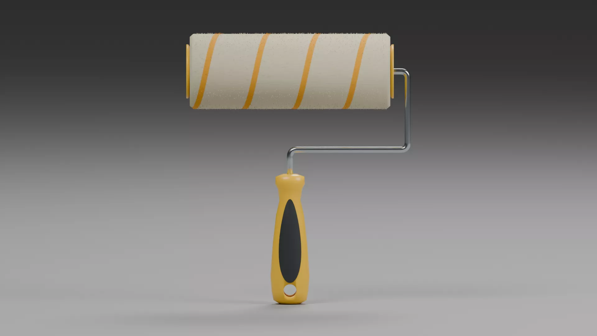 Paint Roller Low-poly 3D model