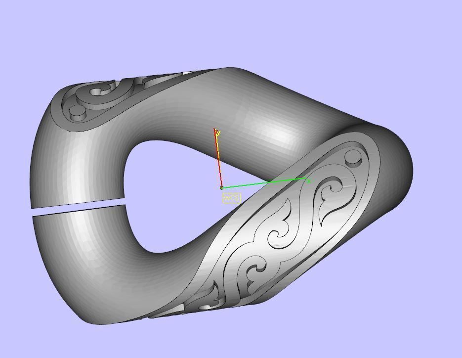 Miami cuban link chain bracelet 0064 3D print model_7