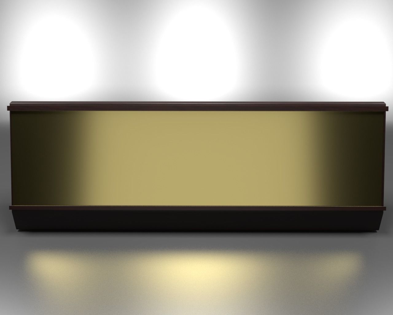 Desk name and Title plate 3D model_2