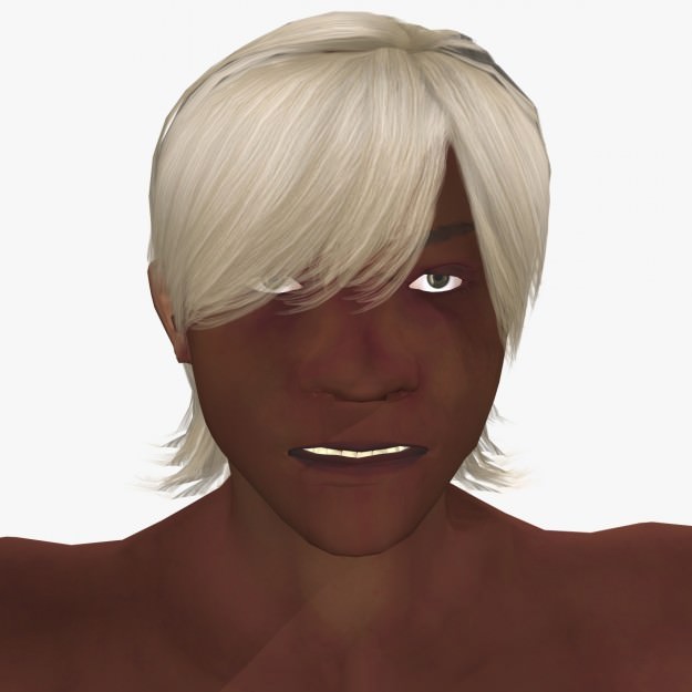 Sexy Affrican Man A4 Low-poly 3D model_5