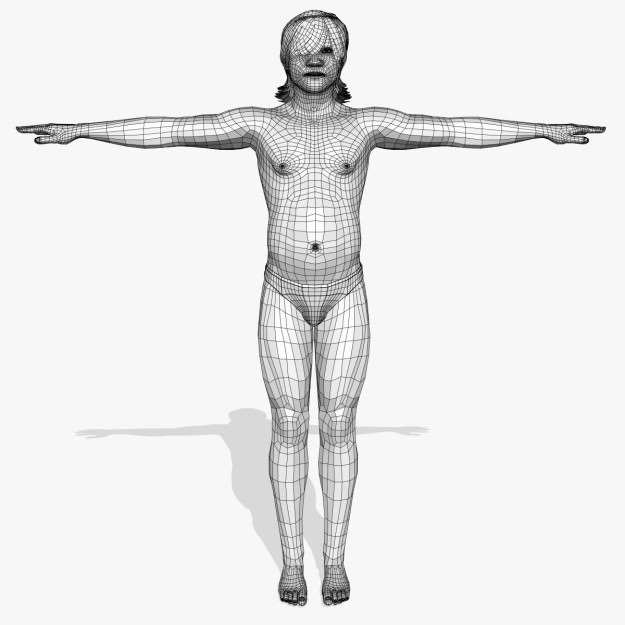 Sexy Affrican Man A4 Low-poly 3D model_14