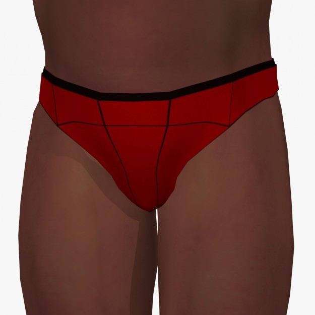 Sexy Affrican Man A4 Low-poly 3D model_8