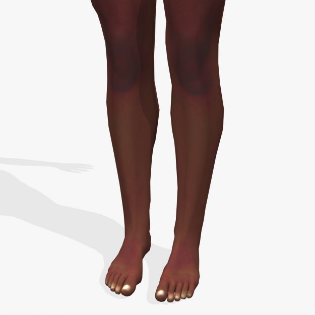 Sexy Affrican Man A4 Low-poly 3D model_10