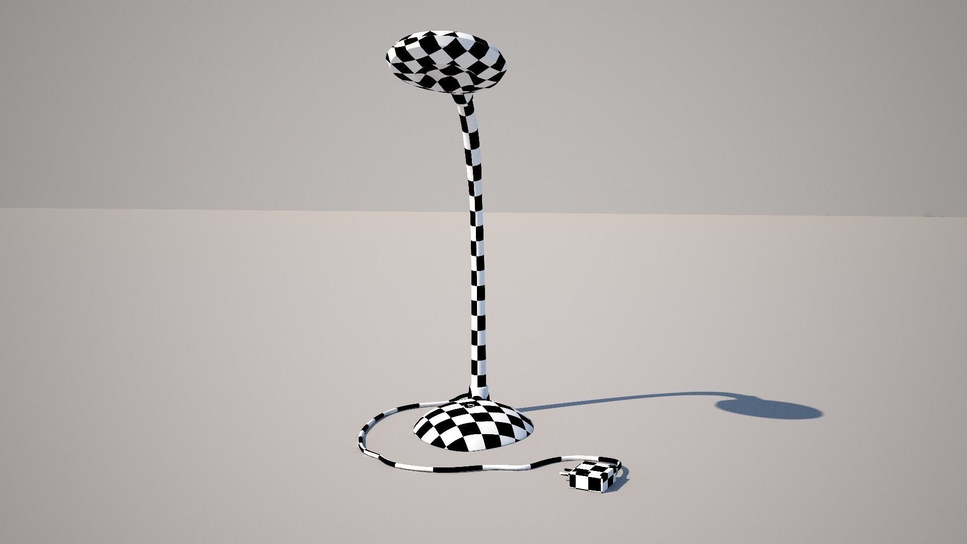 Lamp For Office Low-poly 3D model_3