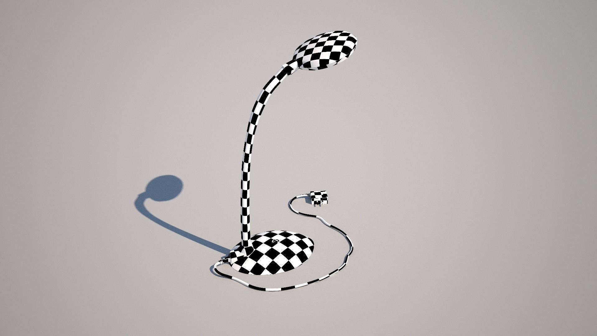 Lamp For Office Low-poly 3D model_5