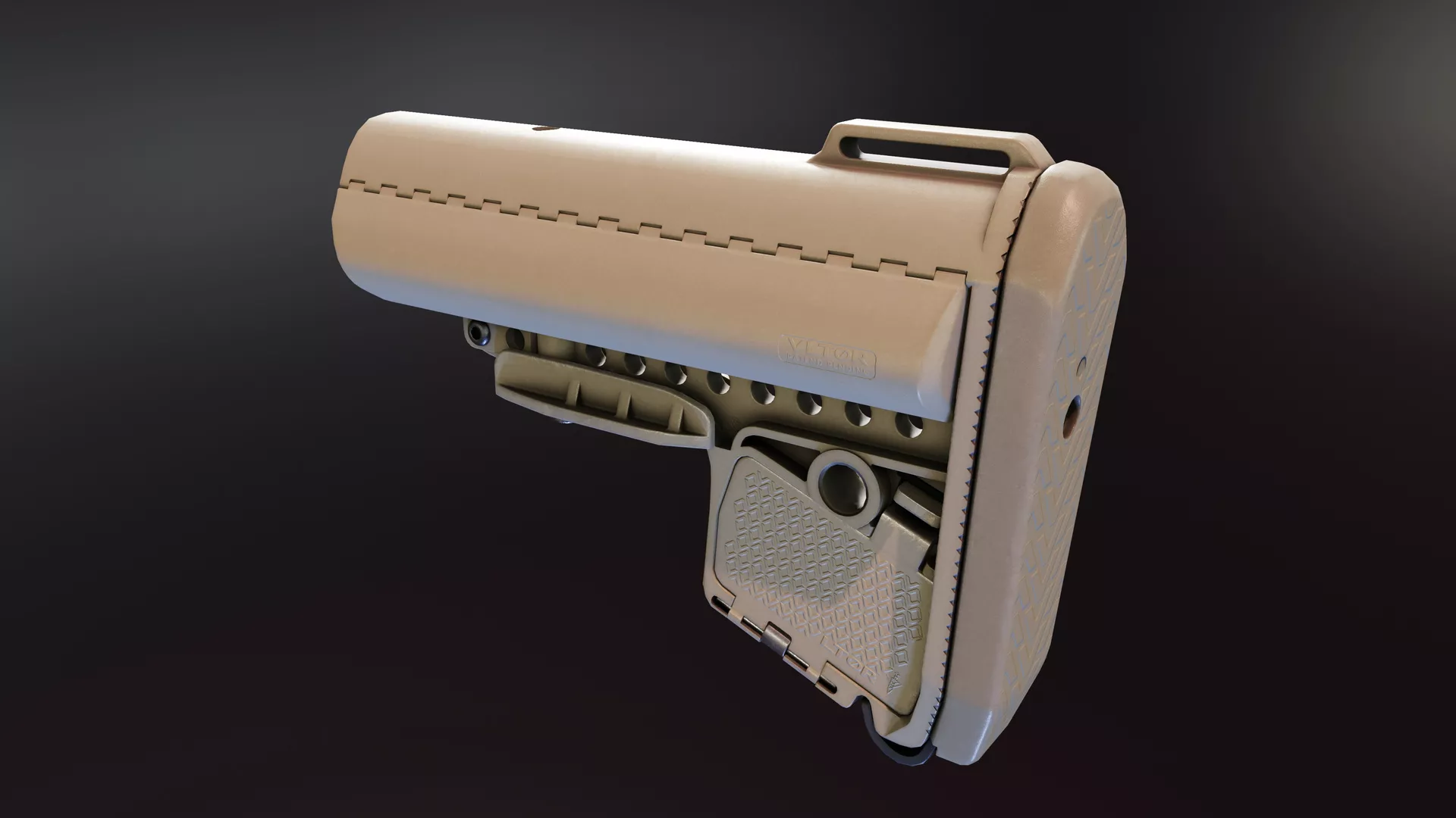 EMOD Rifle Stock Low-poly 3D model