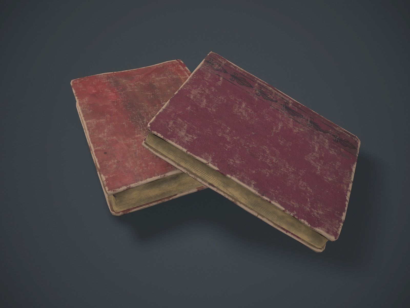 Old book Free low-poly 3D model_3