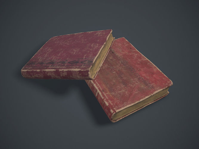Old book Free low-poly 3D model