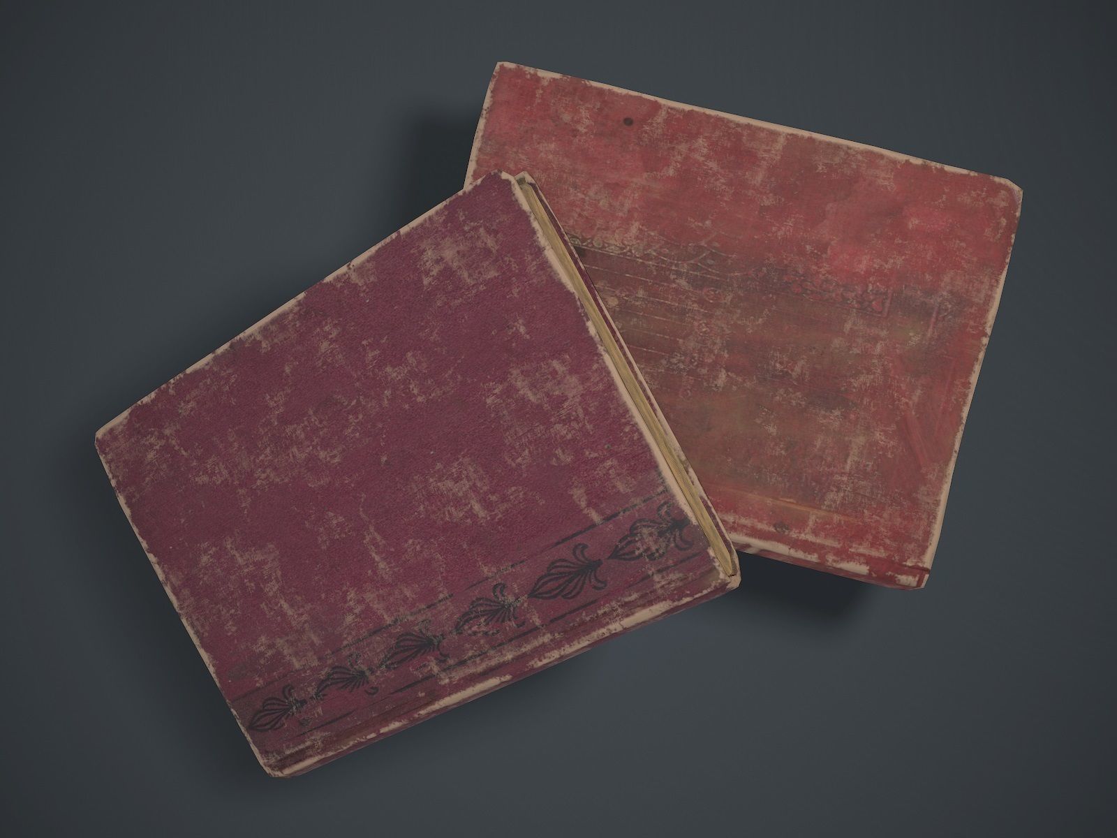 Old book Free low-poly 3D model_4