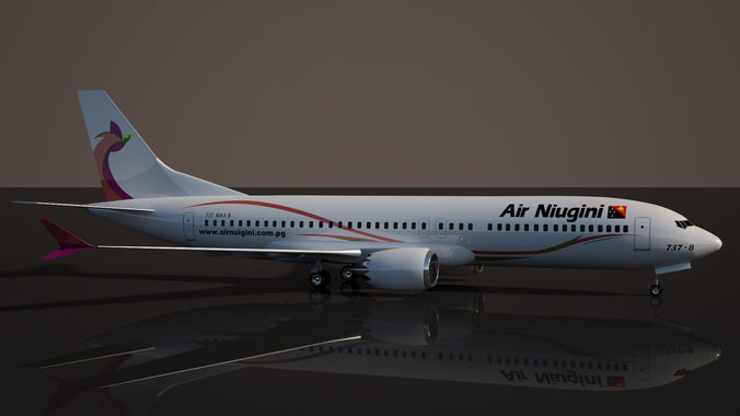 Air Niugini Boeing 737 MAX - 8 3D model