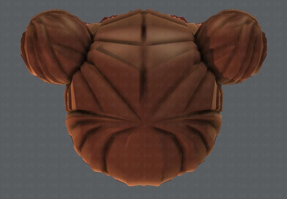 3D Hair style for girl V01 Low-poly 3D model_36