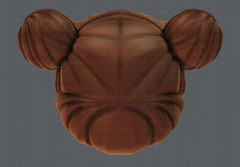 3D Hair style for girl V01 Low-poly 3D model_34