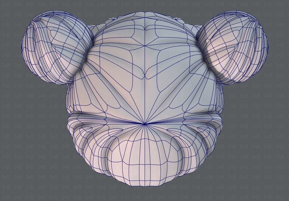 3D Hair style for girl V01 Low-poly 3D model_35