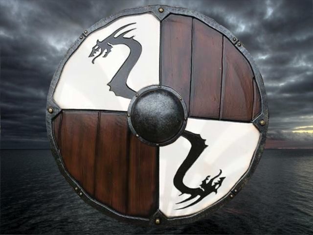 viking shield 5 Low-poly 3D model_4