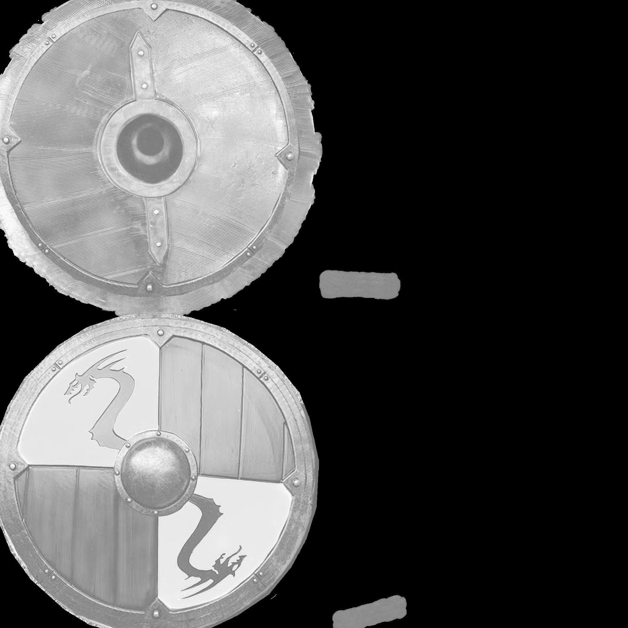 viking shield 5 Low-poly 3D model_7