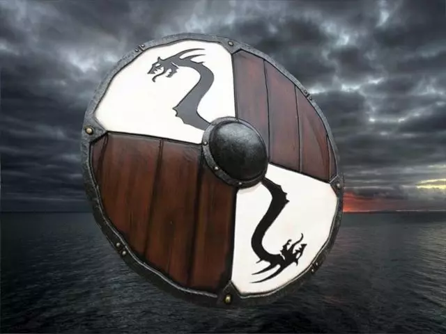 viking shield 5 Low-poly 3D model_0