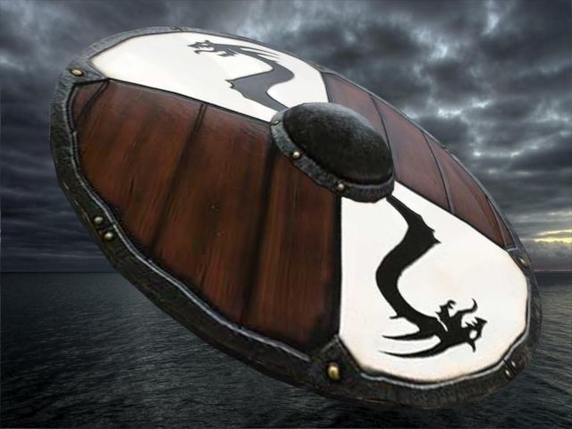 viking shield 5 Low-poly 3D model_2