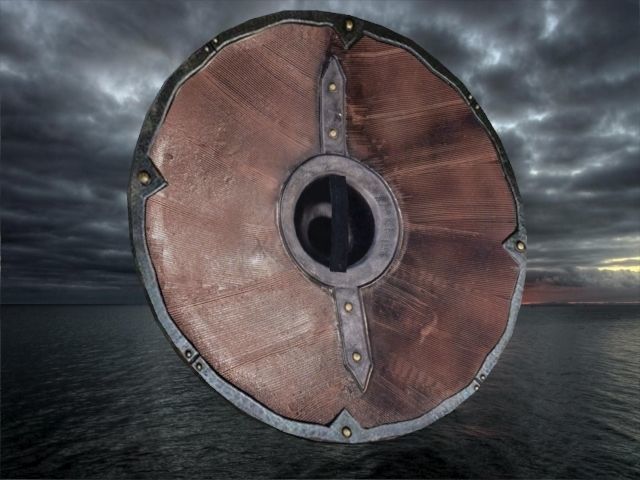viking shield 5 Low-poly 3D model_1