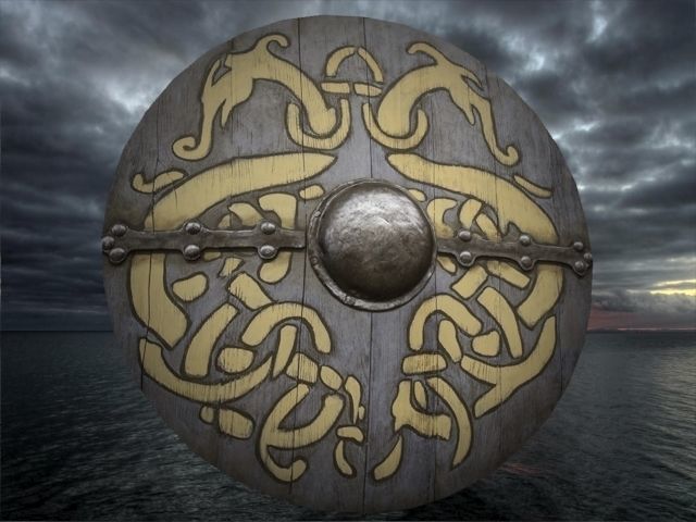 viking shield 6 Low-poly 3D model